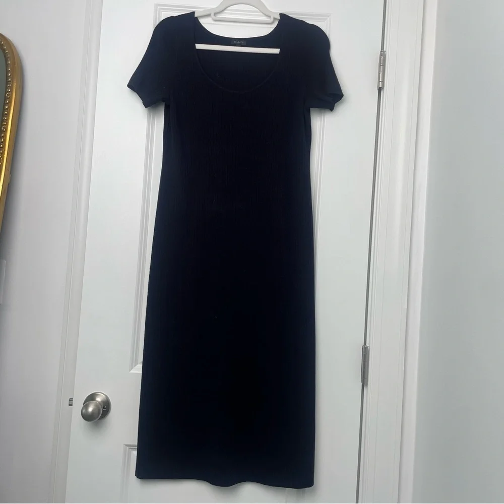 TALBOTS- RIBBED MIDI DRESS - Picture 7 of 7